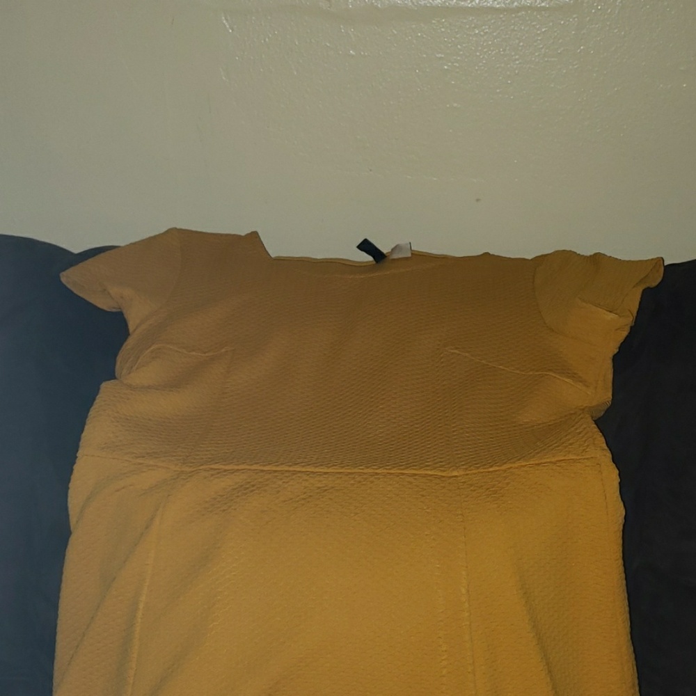 Mustard color dress
